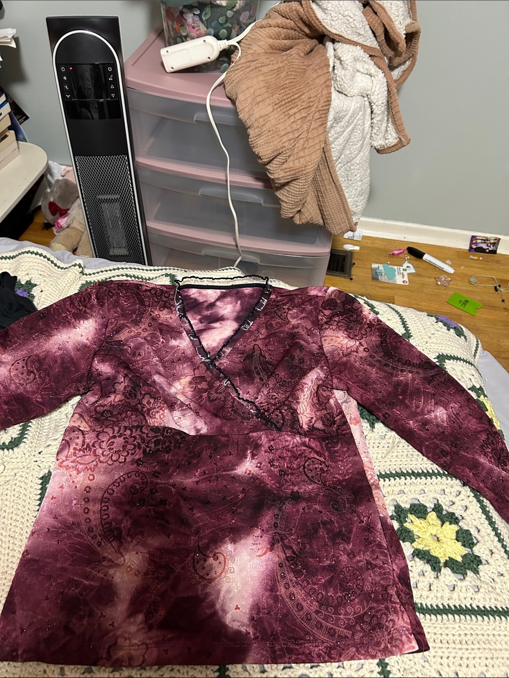 Quarter sleeve vintage top